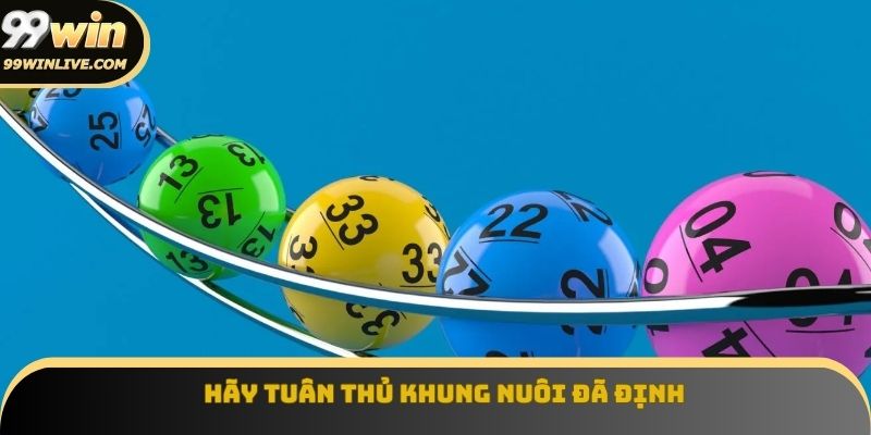 Hãy tuân thủ khung nuôi đã định và tin vào phân ban đầu